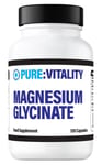 Pure Vitality : 1500mg Magnesium Glycinate | Vegan Capsules