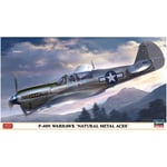 P-40N WARHAWK NATURAL METAL ACES KIT 1:48 Hasegawa Kit Aerei Modellino