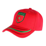 Casquette Maroc drapeau blason rouge et vert-Taille unique