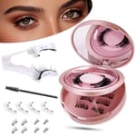 Magnetic Eyelashes Magnetic Eyelashes with Applicator Reusable Magnetic Eyelashes Natural Look Best Magnetic Lashes False Eyelashes Magnetic without Eyeliner No Glue Needed Easy to Wear