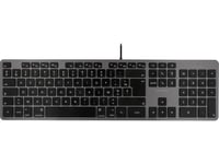 Périphériques Périphériques de saisie Novodio Touch Keyboard Gris Sidéral - Clavier AZERTY USB Mac