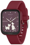 Radley Berry Red Silicone Strap Calling Smart Watch