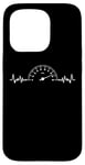 Coque pour iPhone 15 Pro Heartbeat Speedometer Auto Car Garage Racing Men Dad