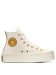 Converse Womens Modern Lift Hi Top Trainers - Off White
