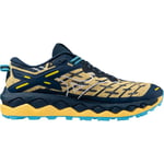 Mizuno Wave Mujin 10 - Chaussures trail homme Quince / White / River Blue 44