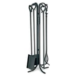 Pilgrim Home and Hearth Ensemble d'outils pour cheminée en Fer forgé Noir 99 cm de Haut