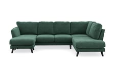 Trend Lyx U-Sofa med Divan Venstre - U-sofa Grønn