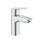 Grohe - quickfix Start Robinet de salle de bains lavabo, mousseur économie d'eau, avec tirette de vidage, bonde incluse, 24209002