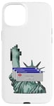 iPhone 15 Plus Cool New York City NYC Statue of Liberty USA Flag Design Case