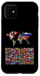 iPhone 11 238 Flags,World Flags,World map with flags. Case