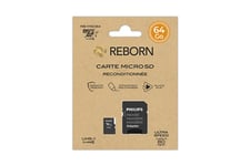 Micro SD Reconditionnee 64GB Class 10 UHS-I U1 + Adaptateur