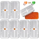 Kryc 6-pack 40 gram indikatorsilicagel torkmedel burk avfuktare orange indikator torkmedel återanvändbar fukt absorberande påse för bil garderob Ca