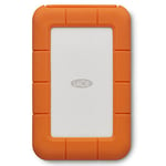 LaCie Rugged USB-C, 4TB, Portable External Hard Drive, Drop, Shock, Dust, Rain Resistant, for Mac & PC, 3 year Rescue Services (STFR4000800)