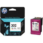 Original HP 302 Tri-Colour Ink Cartridge (F6U65AE)