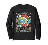 The Smurfs Smurfy Christmas With Smurfette Long Sleeve T-Shirt