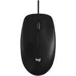 Logitech M100 Mouse Wired Black