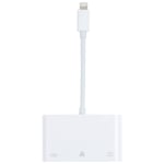 iPhone adapter til USB + 1000M Ethernet + lightning