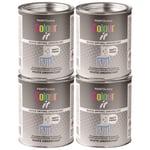 4x Paint Factory White Matt Undercoat Tin Paint Fast Dry Interior Exterior 300ml