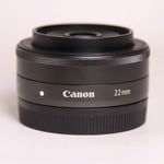 Canon Used EF-M 22mm f/2 STM Pancake Lens