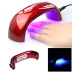 1 Pcs Mini Led Uv Lamp Gel Nail Dryer (white)