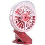 Ventilateur usb à Clip Portable à 360 DegréS avec Purificateur D'Air Humidificateur Mini Ventilateurs de Bureau Rechargeables 3 Vitesses Super Muet