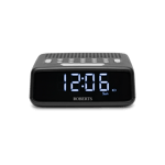 Roberts Ortus FM FM/MW Alarm Clock Radio, Black