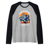 Jack's Garage Hotrod Classic Car Design for the Name Jack Raglan Baseball Tee