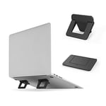 DolDer Support Pliable Invisible pour Ordinateur Portable - Refroidissement Mini Notebook - Coussinets adhésifs - Support pour Ordinateur Portable, MacBook et Clavier Bluetooth