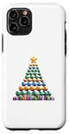 Coque pour iPhone 11 Pro Christmas Tree Haltère Poids Haltérophile Gymnase