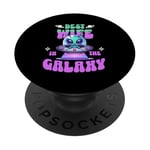 Joli graphique Best Wife In The Galaxy pour femmes PopSockets PopGrip Adhésif