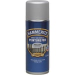 Peinture Fer aérosol Direct sur Rouille - Brillant Argent - 400 ml Hammerite