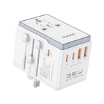 DUDAO Travel Adapter 35W GaN 3xUSB-C + 2xUSB-A