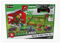 BURAGO BU31682-GREEN Fendt - Set Farm Horse Stable Play Vario 1050 Tractor 2016