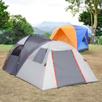 4-5 Man Outdoor Tunnel Tent w/ Portable Mat, Carry Bag for Fishing, Hiking