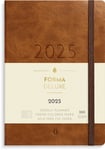 Kalender 2025 A6 Liten Veckokalender Forma Deluxe Brun Burde