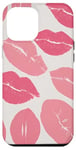 Coque pour iPhone 12 Pro Max Pink Women Kiss Coquette Kisses Girls Rouge à lèvres