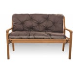 Setgarden - Coussin pour banc extérieur 170x60x50cm, Coussin pour banc de Jardin palette interieur Brun brown