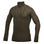 Woolpower Woolpower Men's Zip Turtleneck Lite  Pine Green M, Pine Green