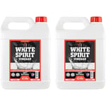 100% Natural White Spirit Vinegar 5 Litre Pack of 2 Cleaning Pickling Cooking