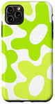 Coque pour iPhone 11 Pro Max Motif floral vert citron groovy rétro