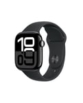 Apple Watch Series 10 OLED 42 mm Numérique 374 x 446 pixels Écran tactile Noir Wifi GPS (satellite)