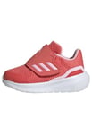 adidas Unisex Baby RunFalcon 3.0 Hook-and-Loop Shoes Sneaker, Scarlet/Clear Pink/Cloud White, 8 UK Child