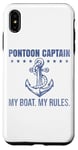 Coque pour iPhone XS Max Ponton Captain My Boat My Rules Drôle de propriétaires de voiliers