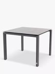 4 Seasons Outdoor Goa Square Garden Dining Table, 95cm, Anthracite/Slate