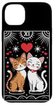 iPhone 14 Plus Tarot Card Mystic Cats | The Lovers Valentines Day Couples Case