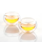 Resistant Insulated Tea Cups Mini Glass Cup Espresso Coffee Cups Kungfu Teacup