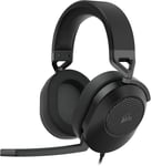 Hs65 Surround Casque De Jeu Filaire Multiplateforme - Son Surround Dolby 7.1 - Sonarworks Soundid - Compatible Icue - Pc, Mac, Ps5, Ps4, Xbox, Nintendo Switch, Mobile - Carbon[Sma070158]