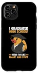 Coque pour iPhone 11 Pro Graduation du lycée Duck