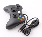 Manette Filaire Xbox 360 Manette De Jeu Xbox 360 Compatible Avec Pc Gamepad-Neutral Black-Joy266