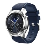 22 mm silikonrem för Samsung Gear S3 Classic/S3 Frontier/3 45 mm Huawei Watch GT2 46 mm sportarmband för Amazfit GTR/Stratos Midnight blue Huawei GT 2 46mm